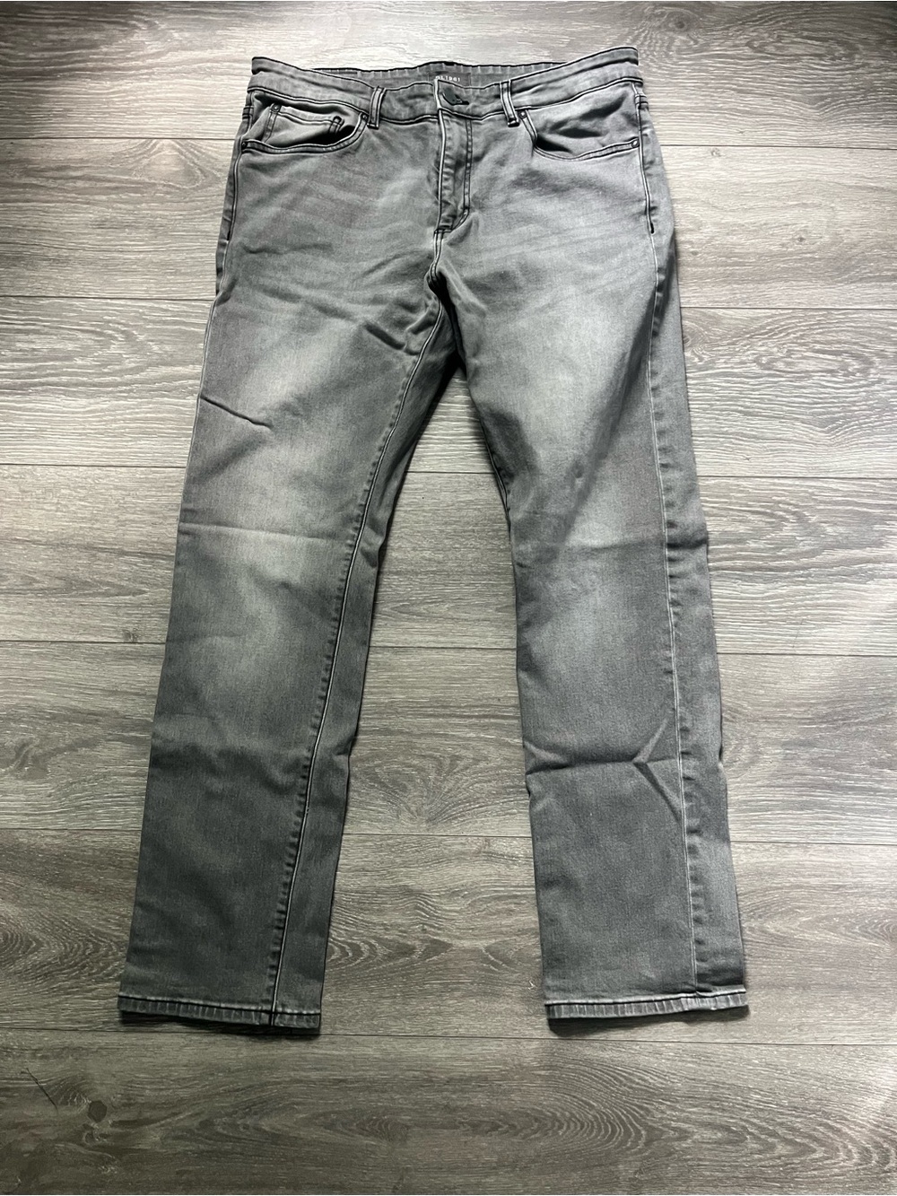 DL1961 Men’s Russell Gray Slim Straight Casual Classic Denim Jeans Size 34 x 32